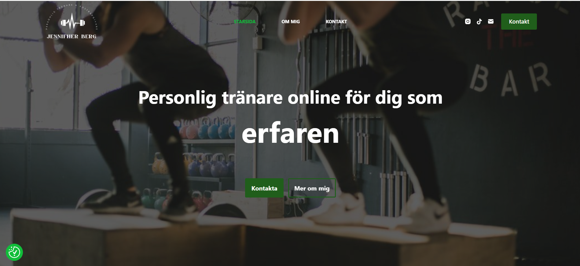 Utvalda projekt av hemsidor som vi byggt 4 Hemsida till personlig tränare.